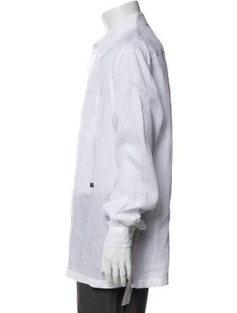 Dolce & Gabbana Linen Long Sleeve Dress Shirt