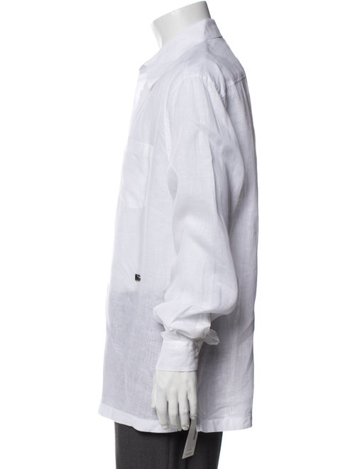 Dolce & Gabbana Linen Long Sleeve Dress Shirt