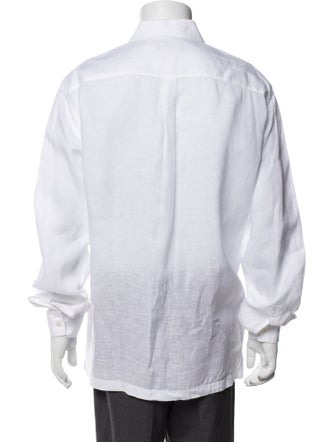 Dolce & Gabbana Linen Long Sleeve Dress Shirt