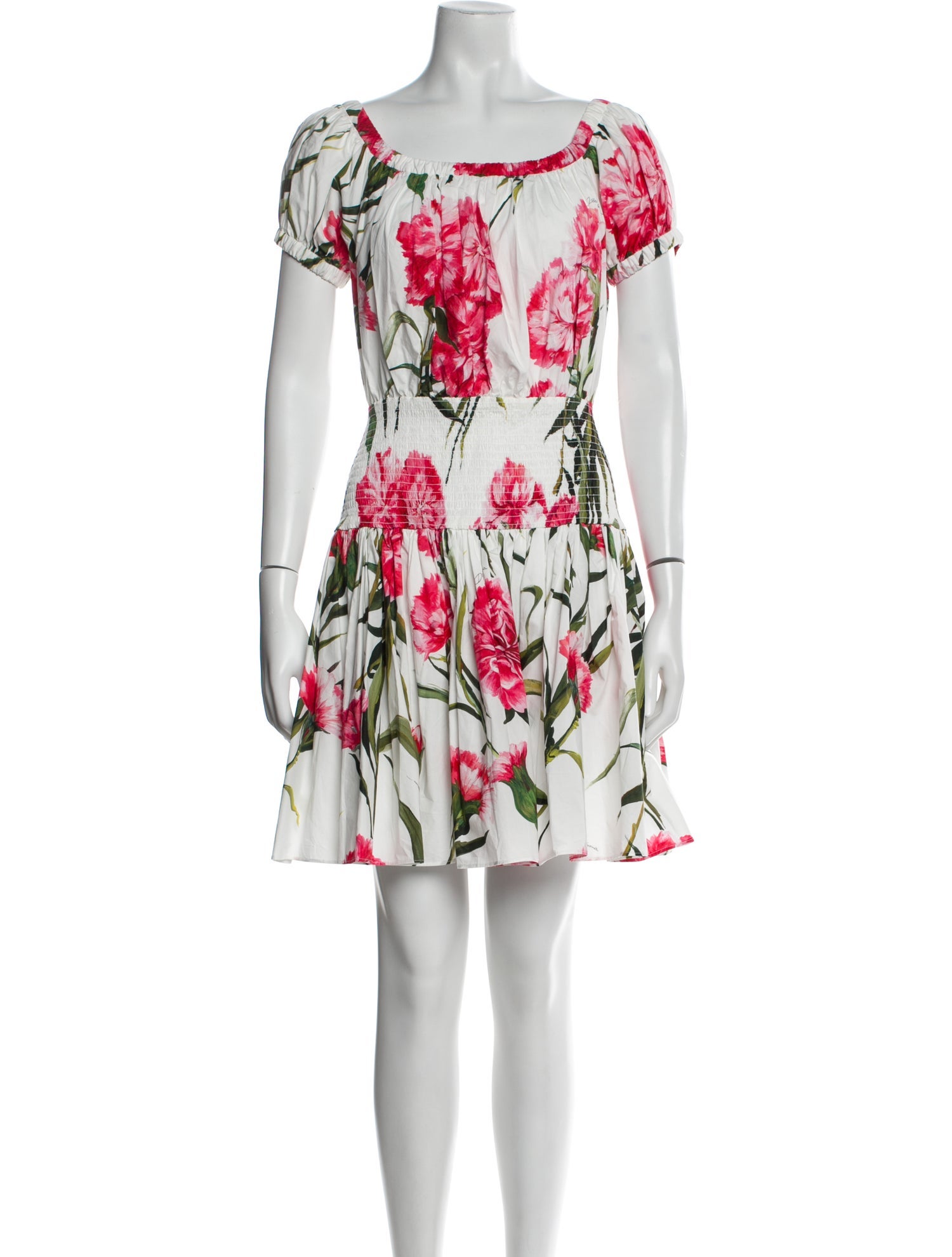 Dolce & Gabbana Floral Print Mini Dress