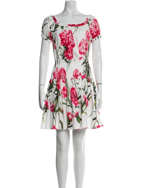 Dolce & Gabbana Floral Print Mini Dress