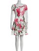 Dolce & Gabbana Floral Print Mini Dress
