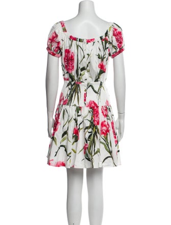 Dolce & Gabbana Floral Print Mini Dress