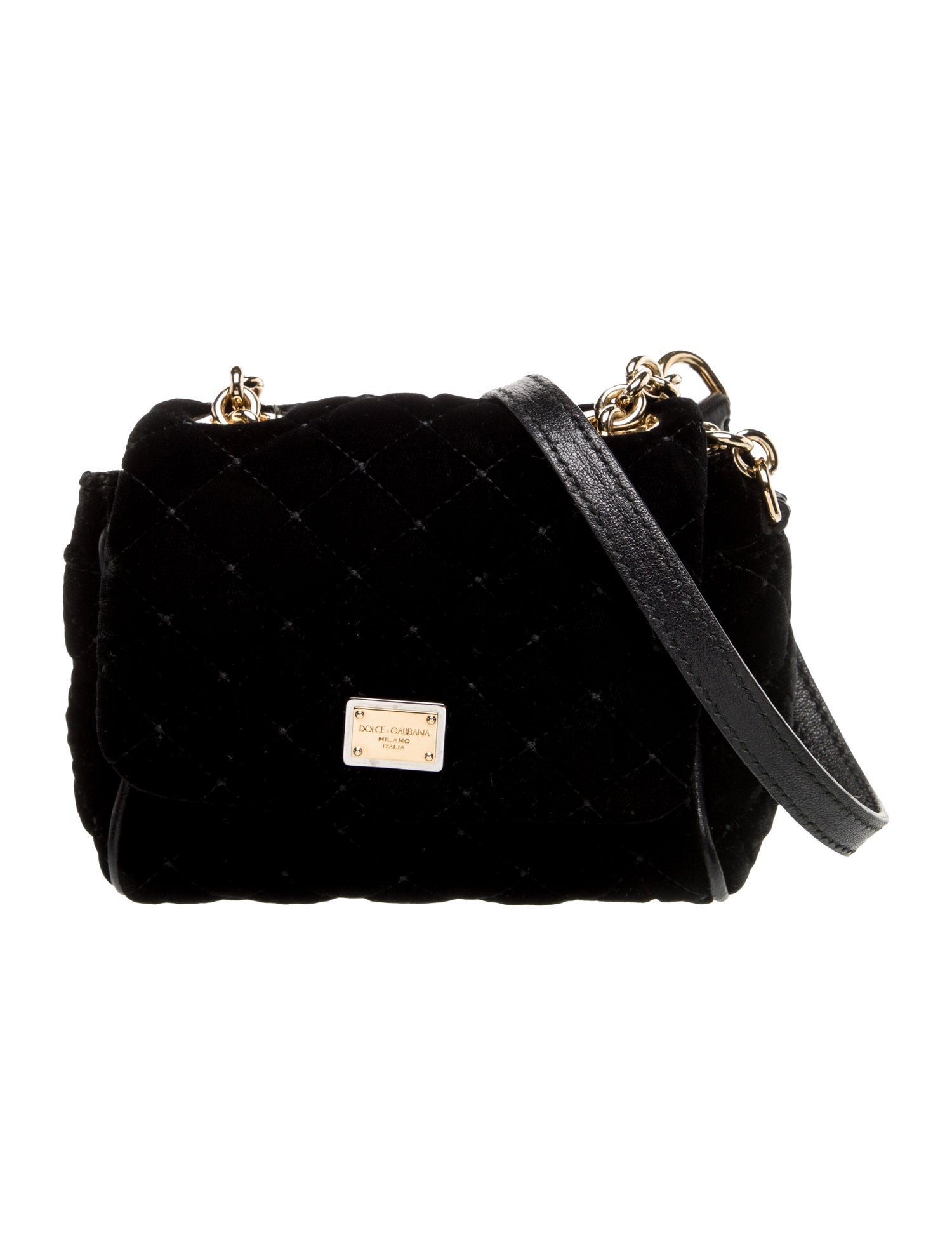 Dolce & Gabbana Velvet Shoulder Bag