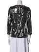 Dolce & Gabbana Crew Neck Three-Quarter Sleeve Blouse