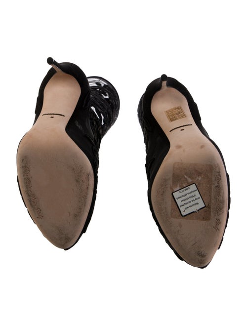 Dolce & Gabbana Lace Lace Pattern Boots