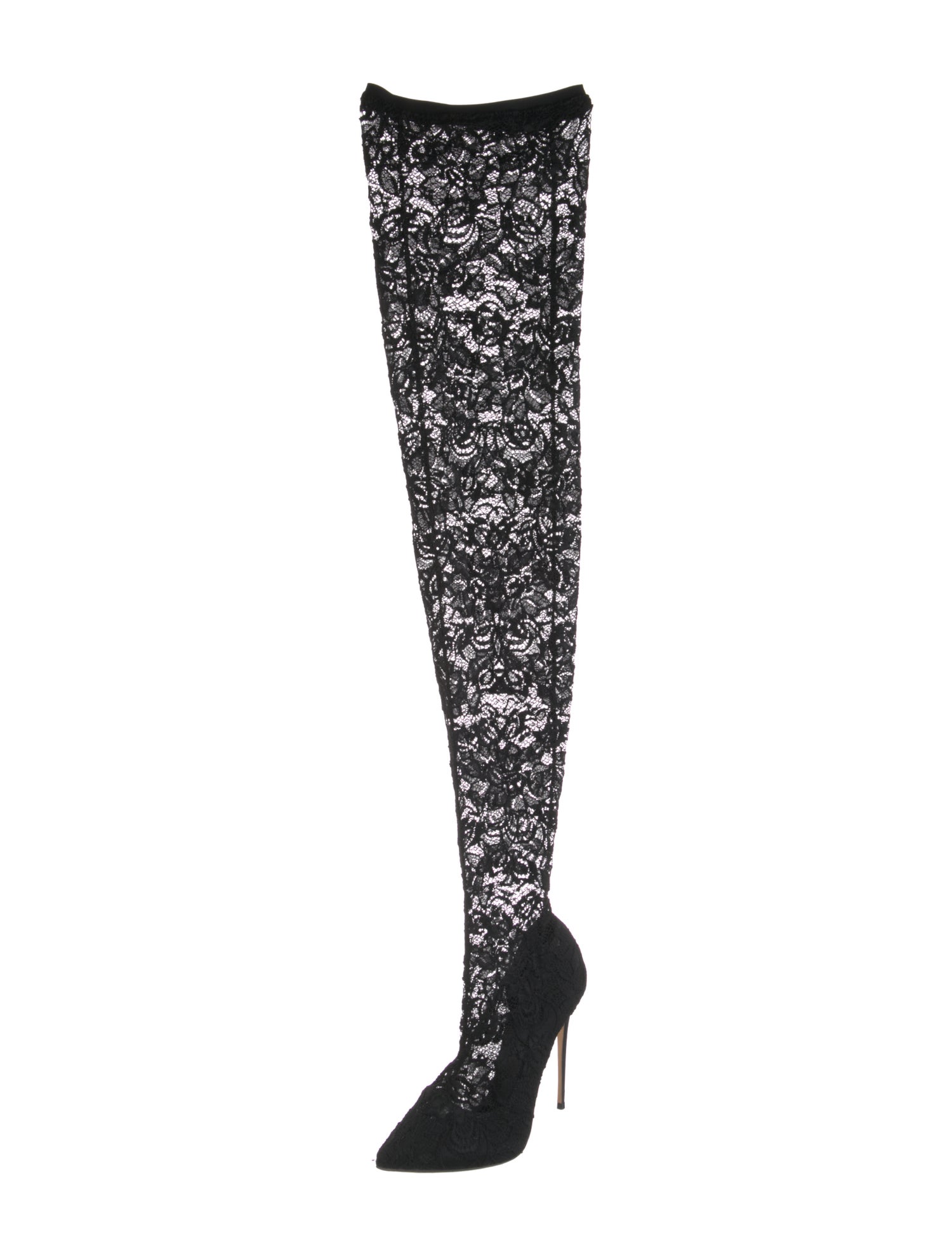 Dolce & Gabbana Lace Sock Boots