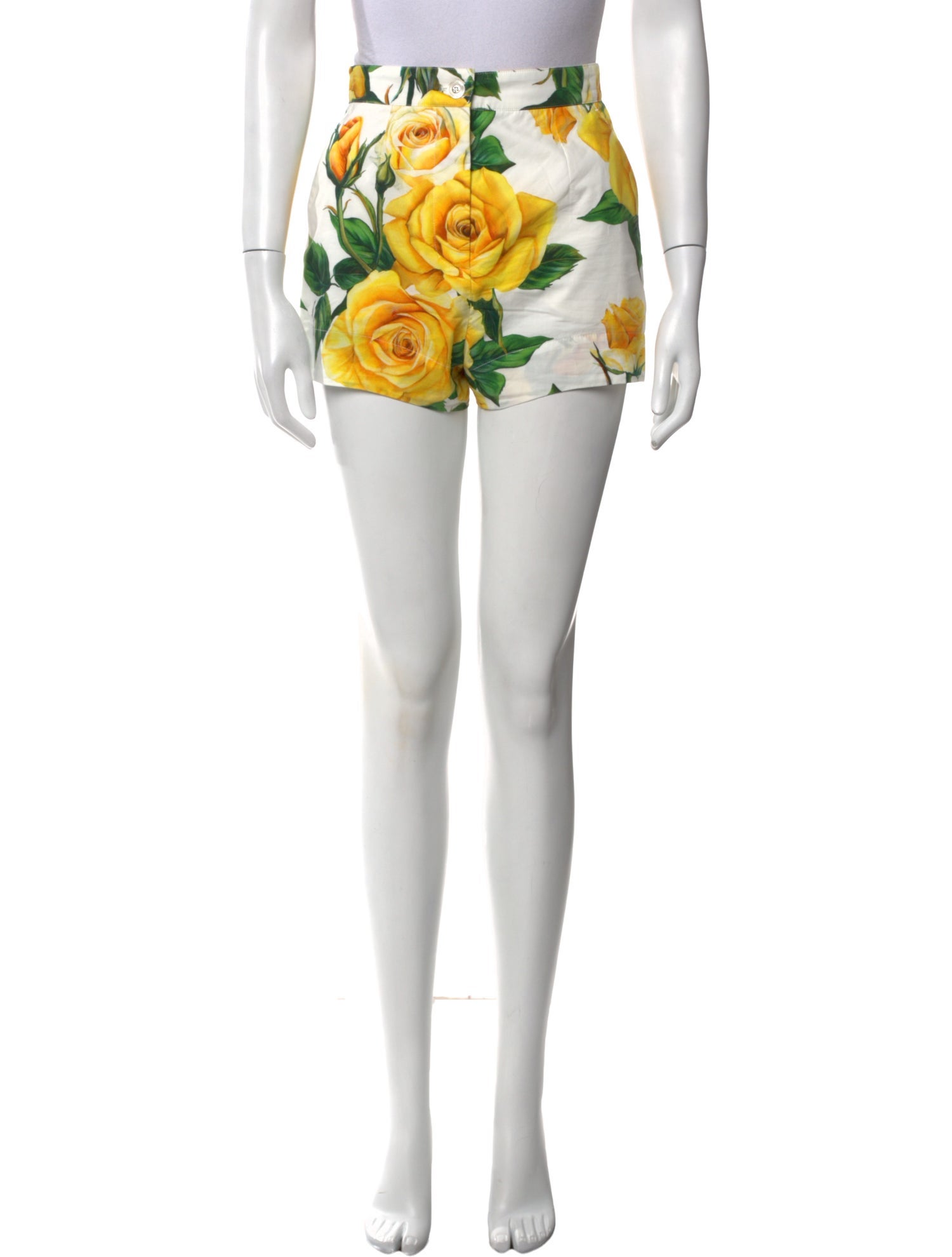 Dolce & Gabbana Floral Print Mini Shorts