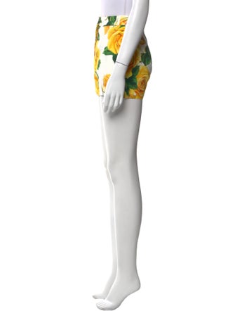Dolce & Gabbana Floral Print Mini Shorts
