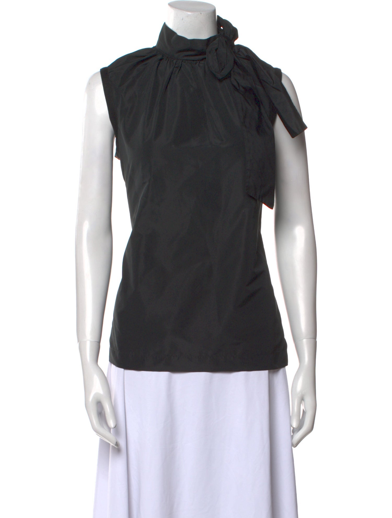 Dolce & Gabbana Mock Neck Sleeveless Blouse