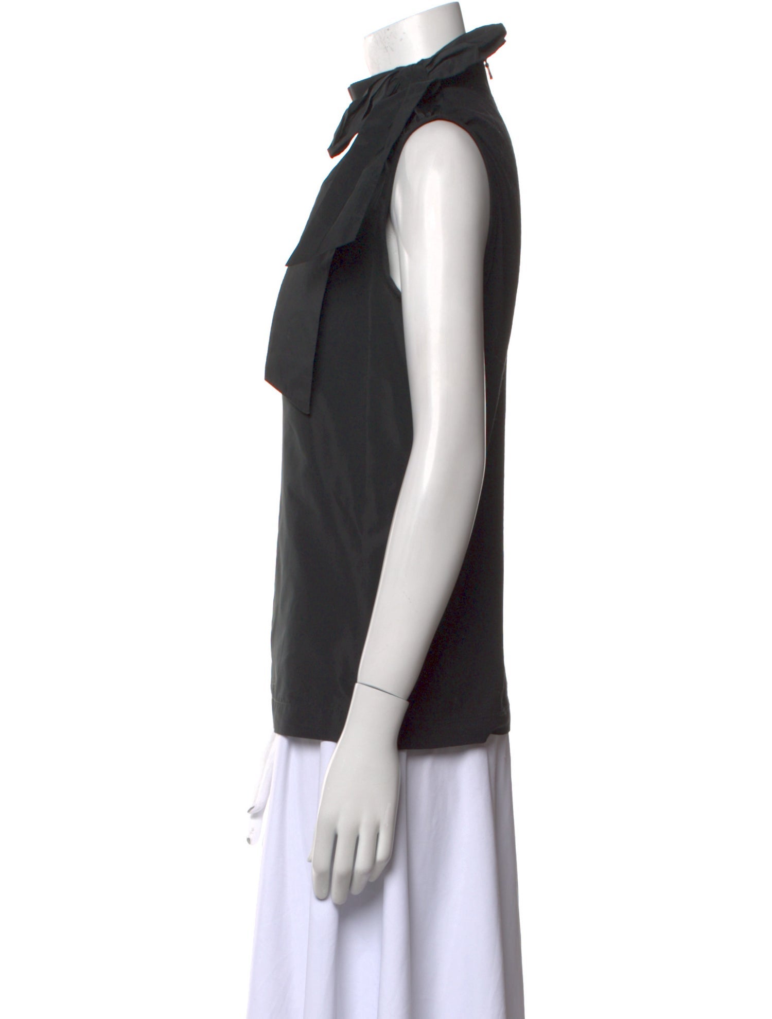 Dolce & Gabbana Mock Neck Sleeveless Blouse