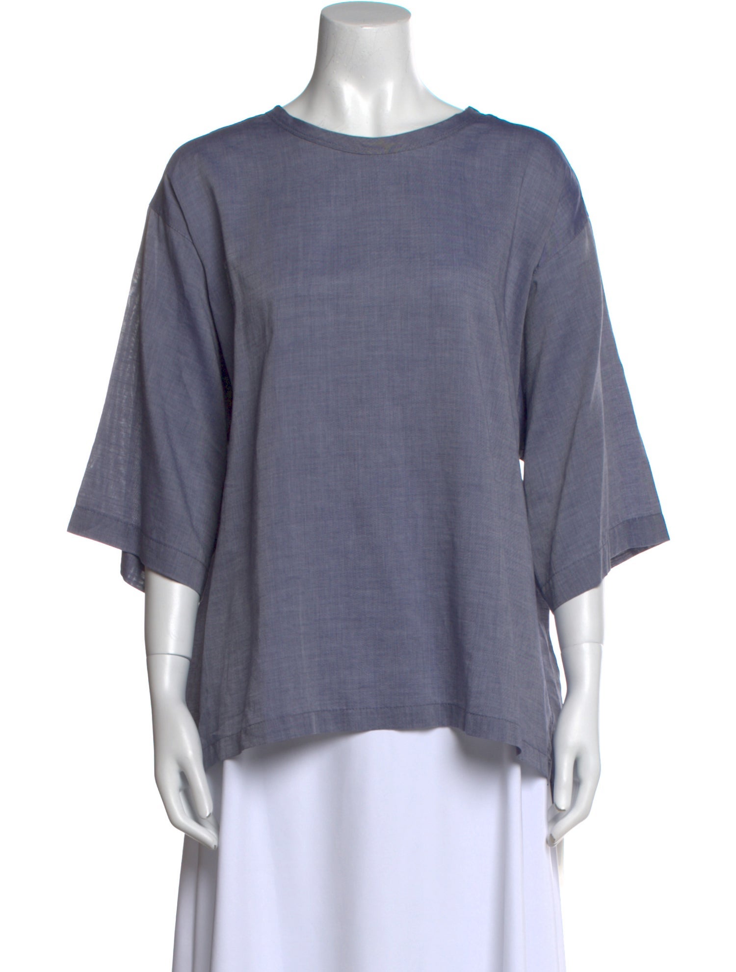 Dolce & Gabbana Scoop Neck Three-Quarter Sleeve T-Shirt w/ Tags