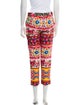 Dolce & Gabbana Printed Straight Leg Pants