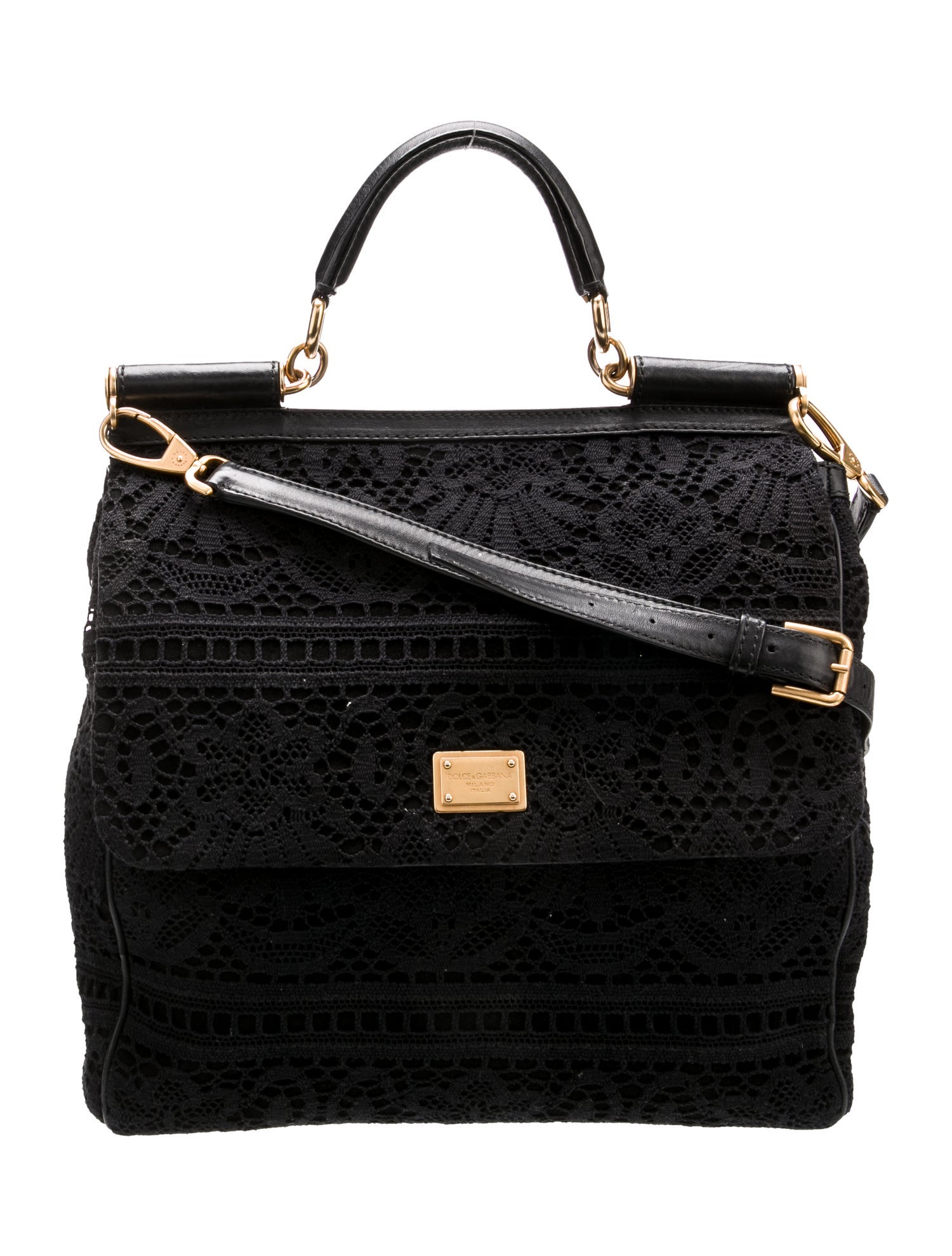 Dolce & Gabbana Lace Top Handle Bag