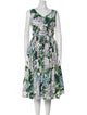 D&G Floral Print Midi Length Dress