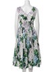 D&G Floral Print Midi Length Dress