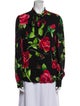Dolce & Gabbana Silk Floral Print Polo