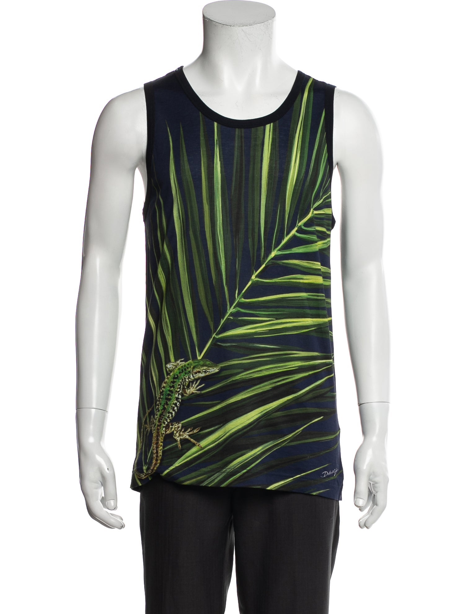 Dolce & Gabbana Printed Scoop Neck T-Shirt