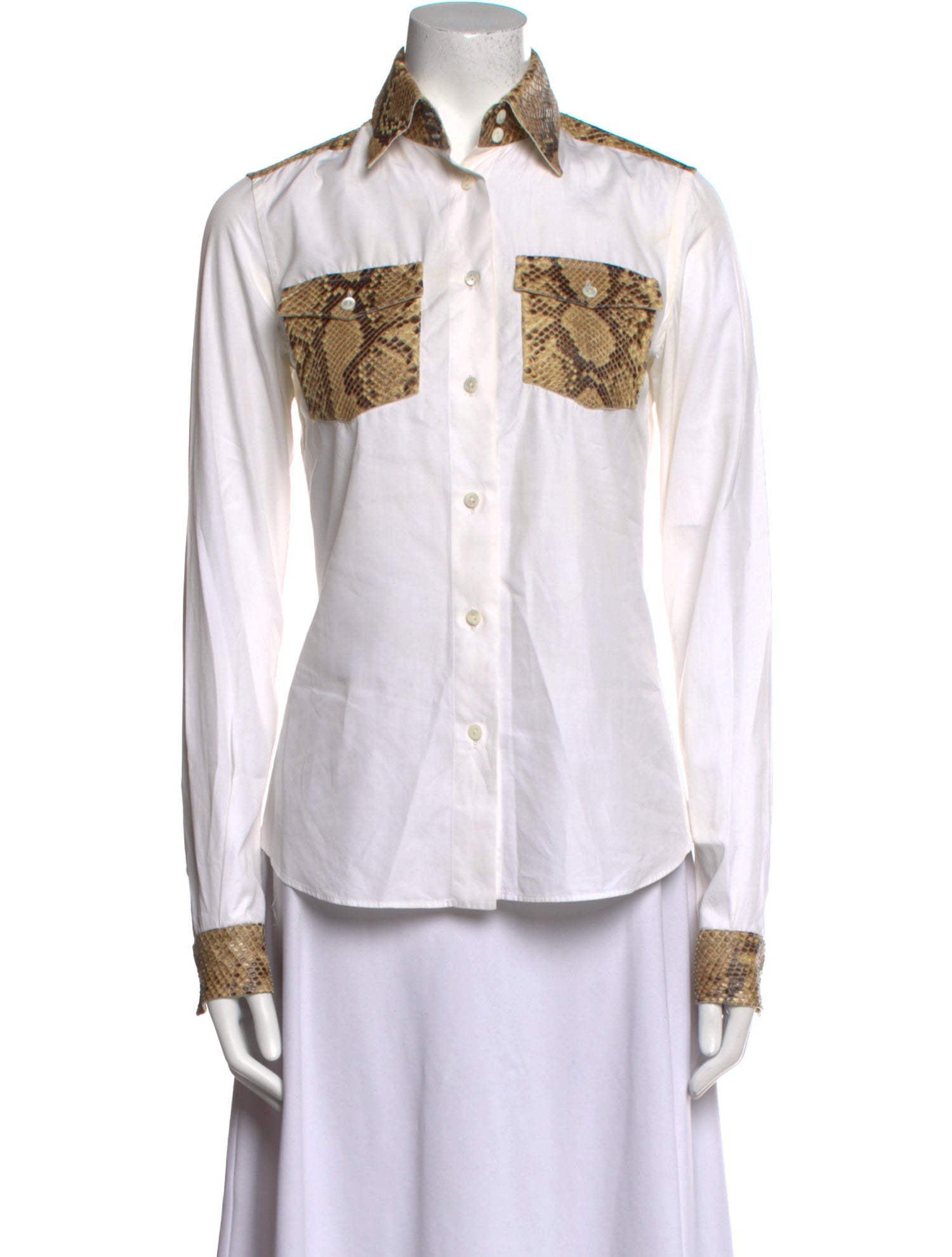 Dolce & Gabbana Long Sleeve Button-Up Top