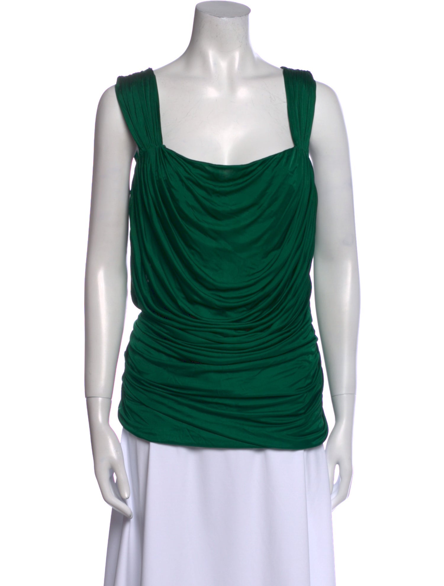 Dolce & Gabbana Cowl Neck Sleeveless Top