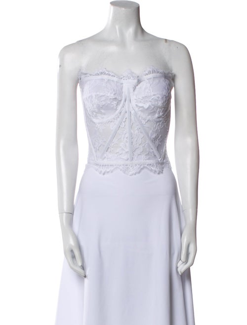 Dolce & Gabbana Lace Strapless Crop Top w/ Tags