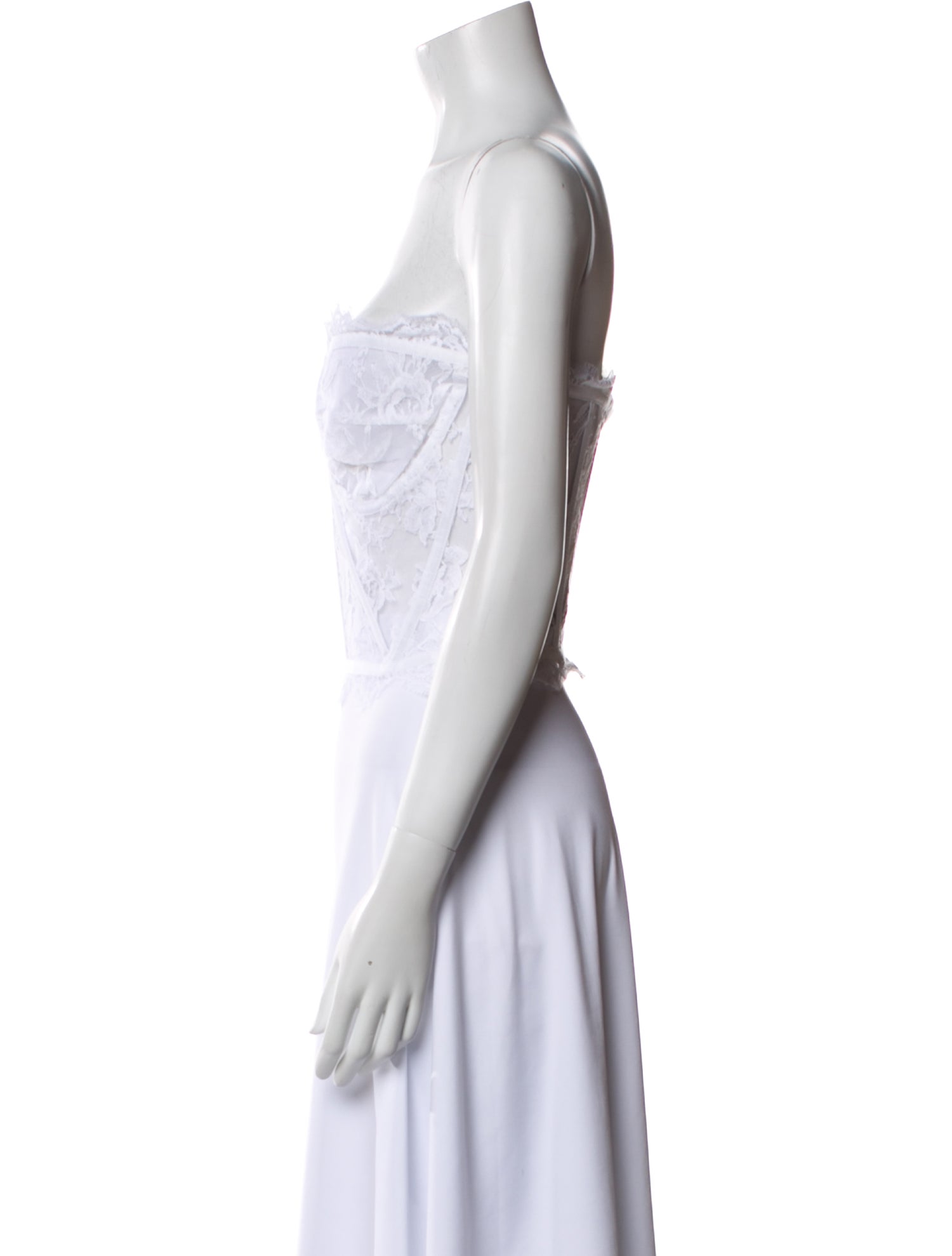 Dolce & Gabbana Lace Strapless Crop Top w/ Tags