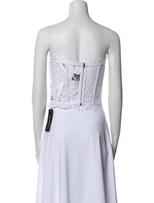 Dolce & Gabbana Lace Strapless Crop Top w/ Tags