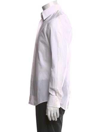 Dolce & Gabbana Striped Long Sleeve Dress Shirt