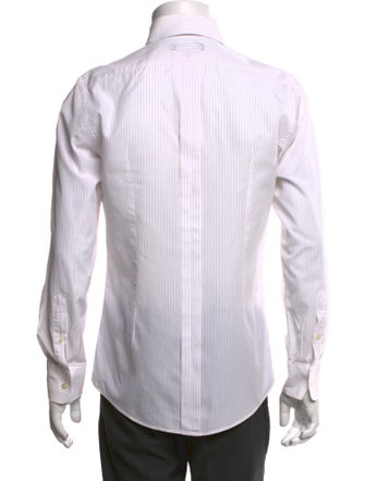 Dolce & Gabbana Striped Long Sleeve Dress Shirt