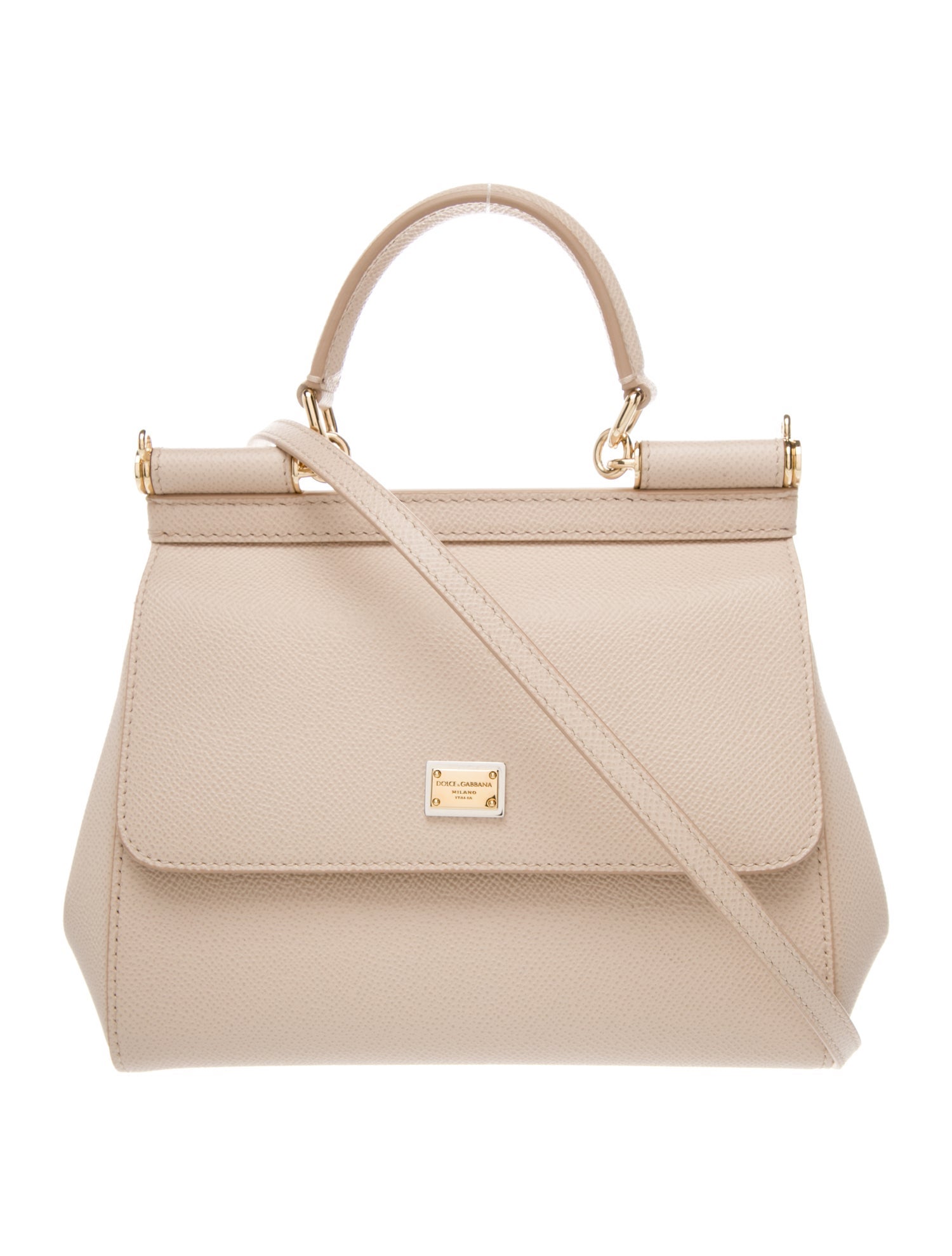 Dolce & Gabbana Leather Top Handle Bag Mini