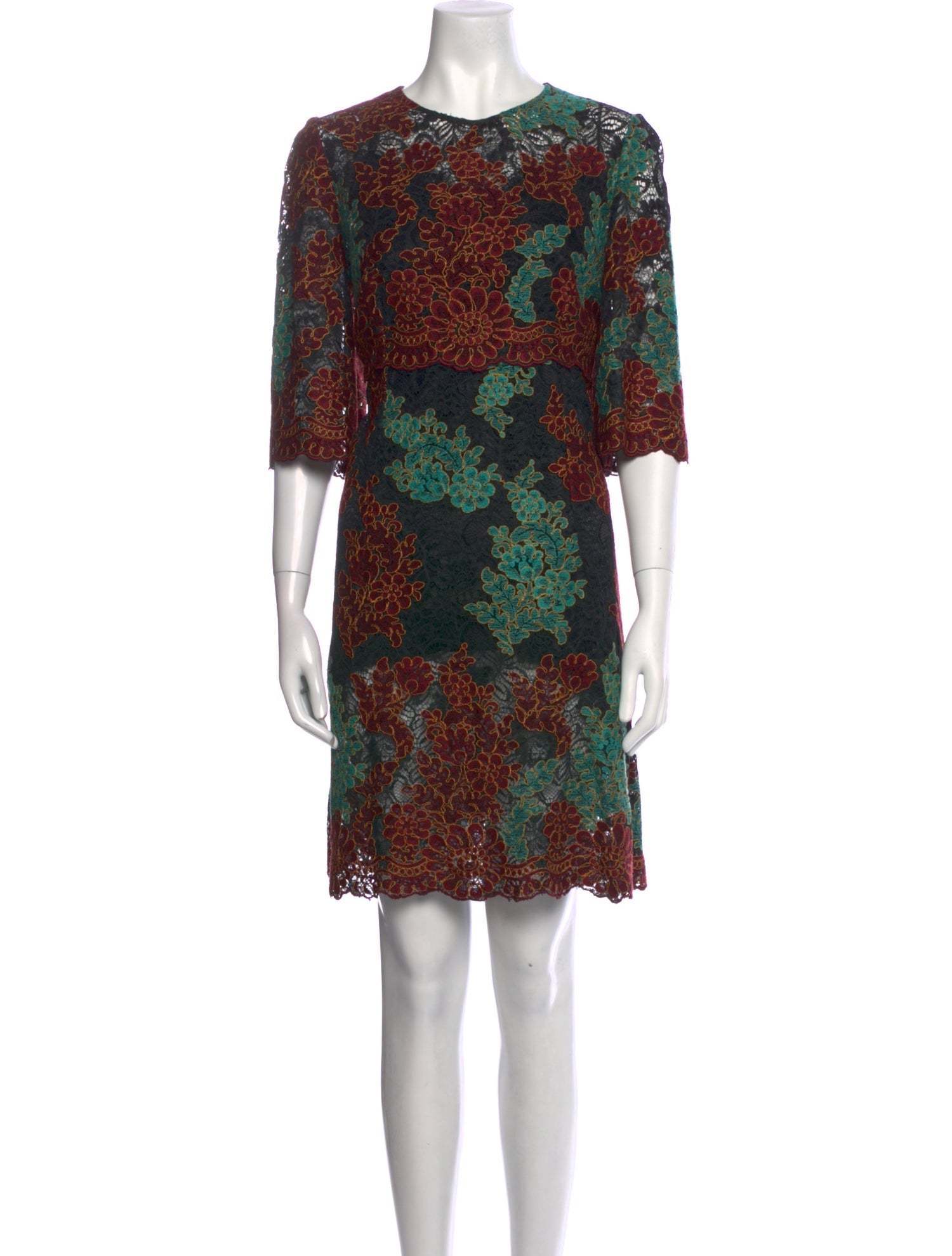 Dolce & Gabbana Printed Knee-Length Dress