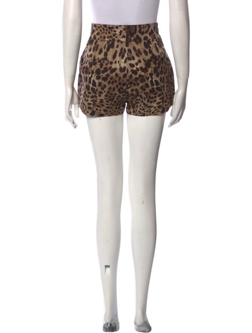 Dolce & Gabbana Animal Print Mini Shorts