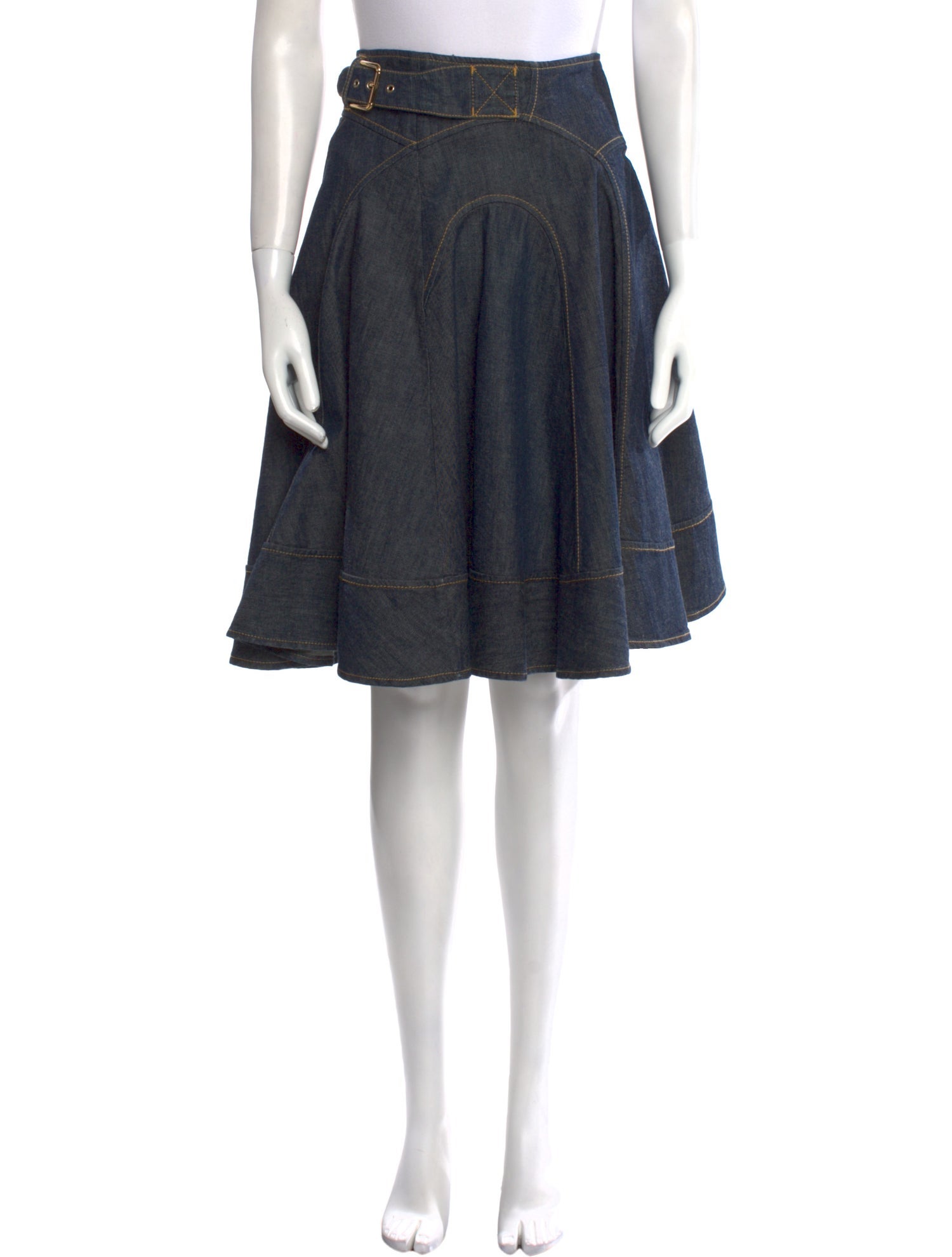 Dolce & Gabbana Embroidered Accent Knee-Length Skirt