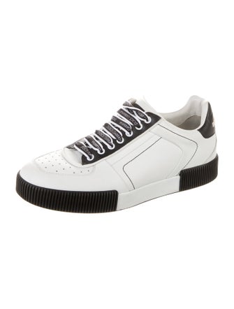 Dolce & Gabbana Leather Lasercut Accents Sneakers
