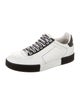 Dolce & Gabbana Leather Lasercut Accents Sneakers