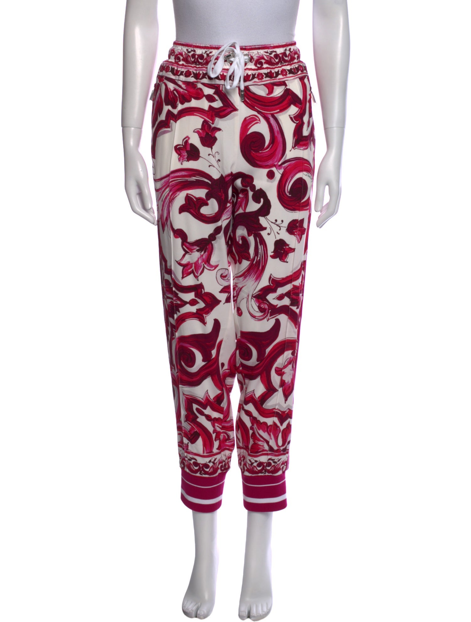 Dolce & Gabbana Silk Skinny Leg Pants w/ Tags