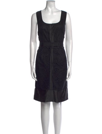 Dolce & Gabbana Scoop Neck Knee-Length Dress