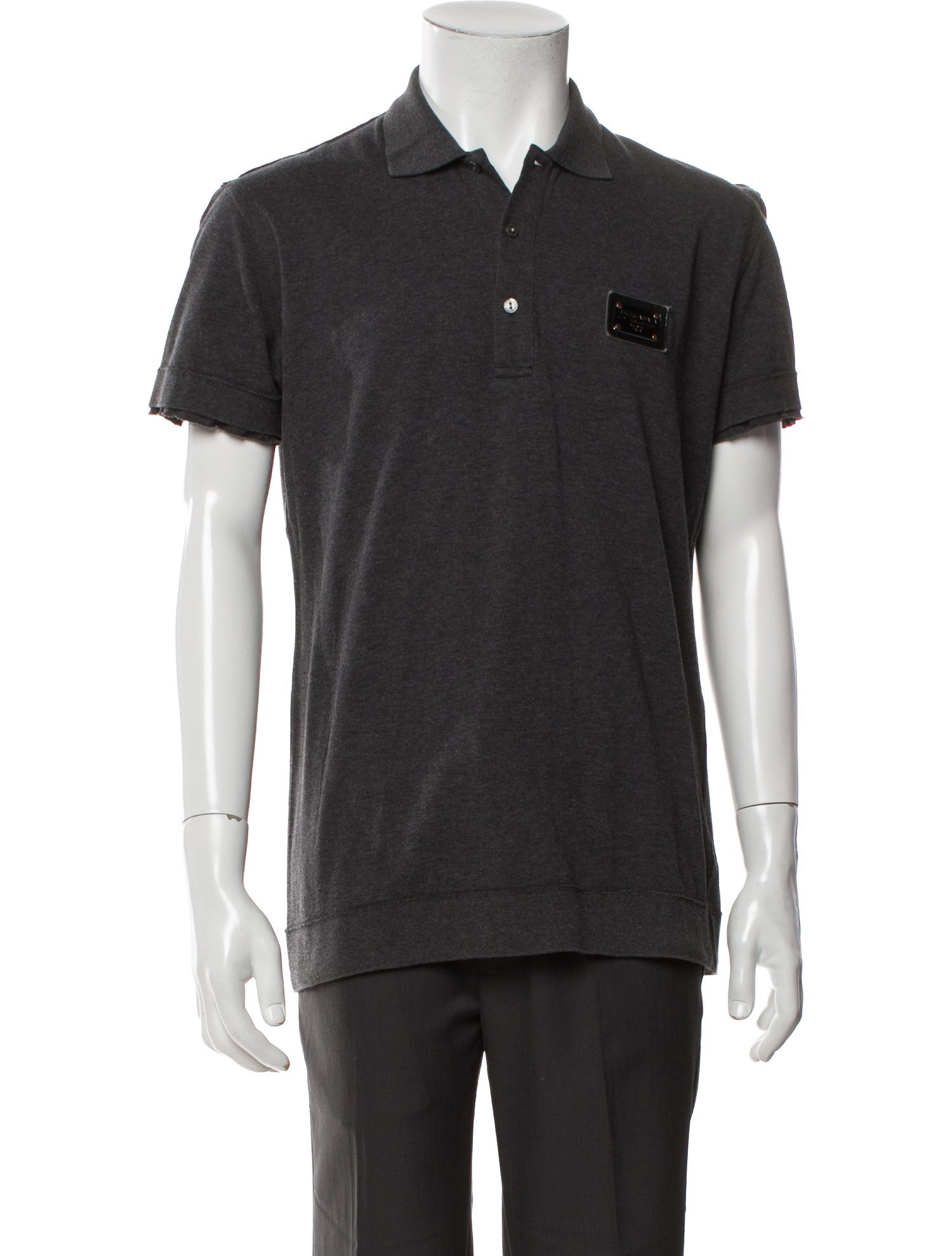 Dolce & Gabbana V-Neck Short Sleeve Polo Shirt