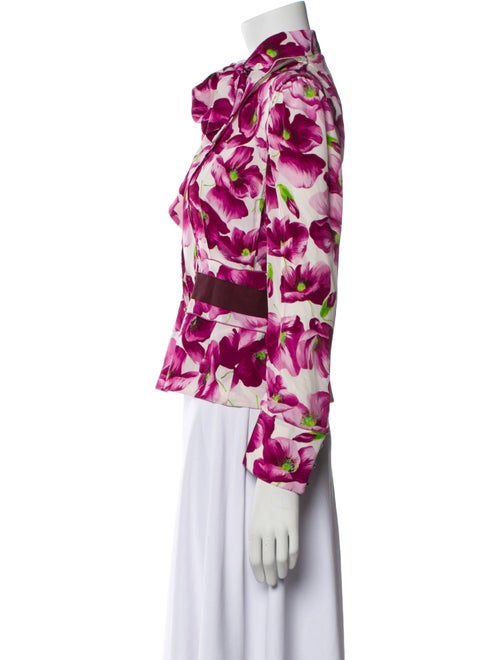 Dolce & Gabbana Silk Floral Print Blouse