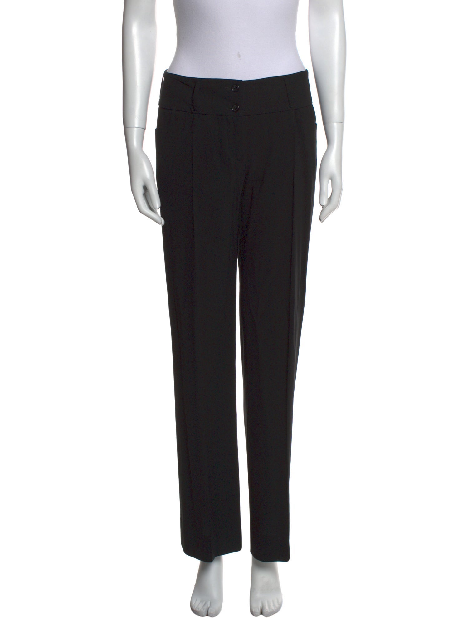 Dolce & Gabbana Virgin Wool Straight Leg Pants