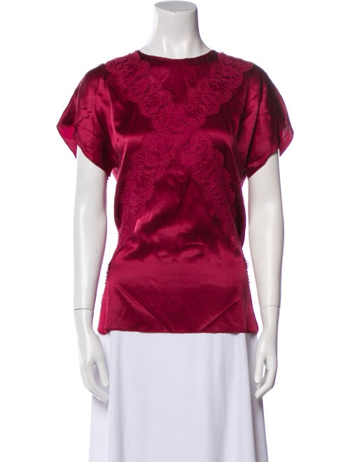 Dolce & Gabbana Silk Crew Neck T-Shirt