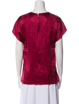 Dolce & Gabbana Silk Crew Neck T-Shirt