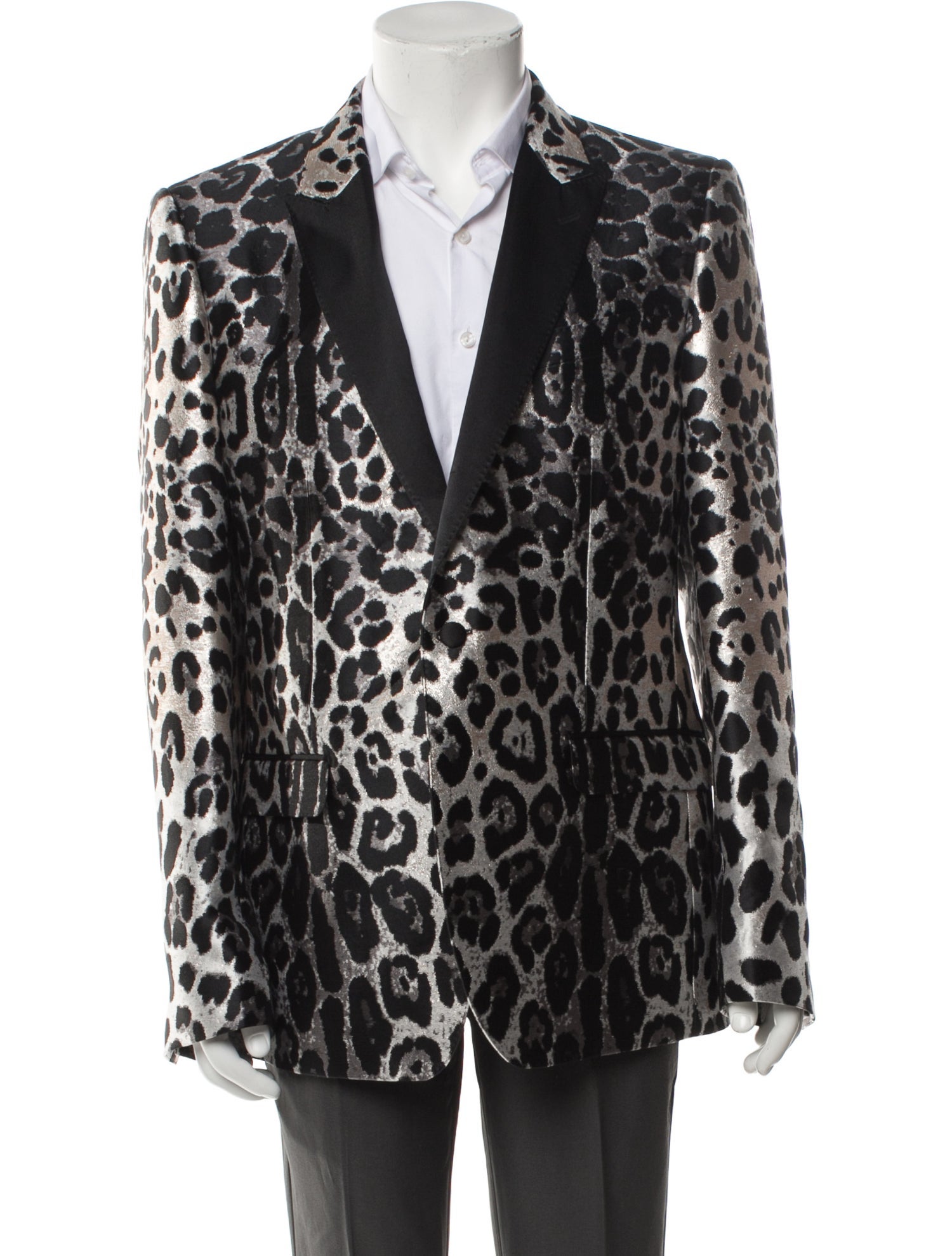 Dolce & Gabbana Animal Print Suit w/ Tags