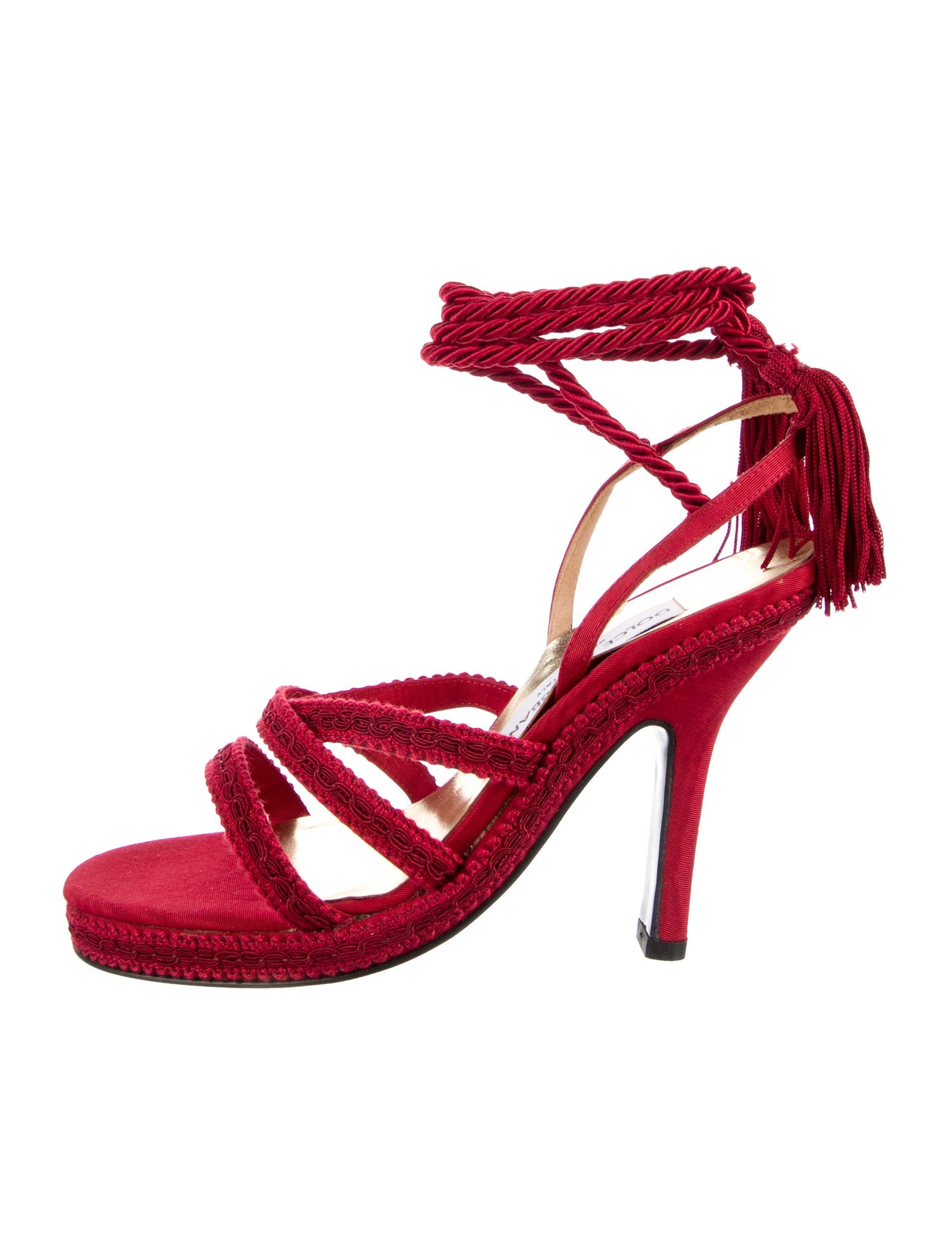 Dolce & Gabbana Tassel Accents Sandals