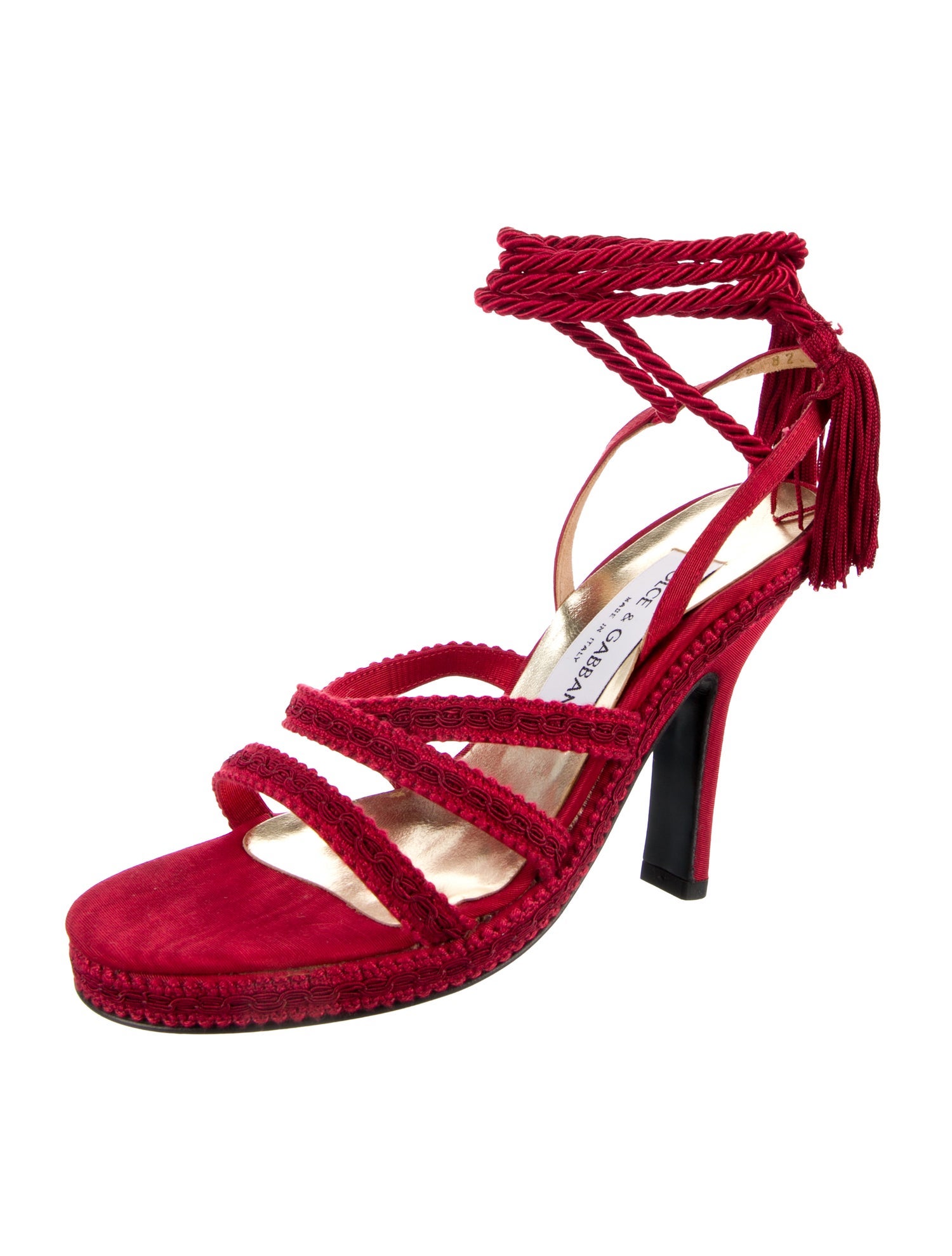 Dolce & Gabbana Tassel Accents Sandals