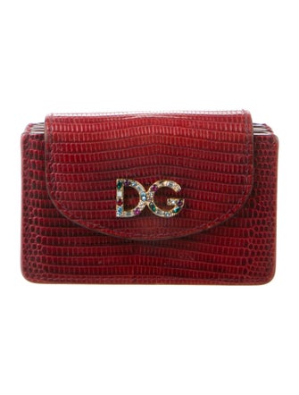 Dolce & Gabbana Lizard Printed Wallet