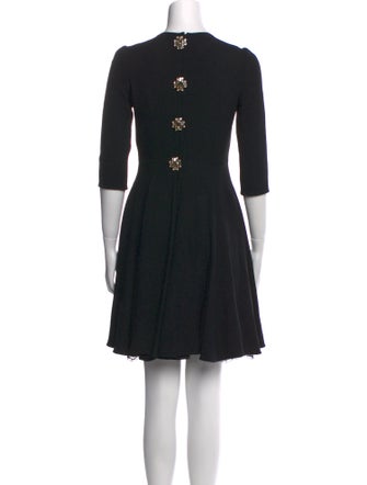 Dolce & Gabbana Virgin Wool Mini Dress