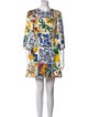 Dolce & Gabbana Printed Mini Dress