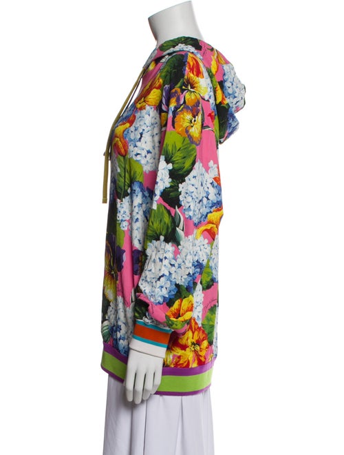 Dolce & Gabbana Floral Print Crew Neck Sweatshirt