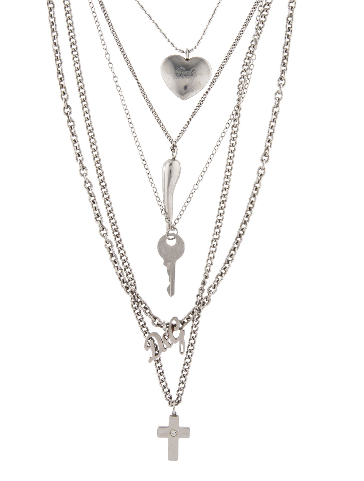 Dolce & Gabbana Crystal Multistrand Necklace